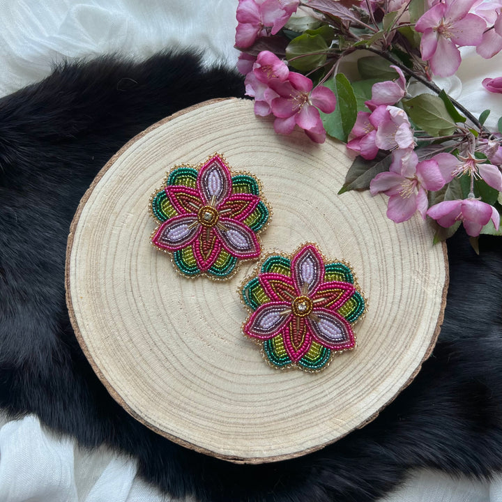 Ironstar Co. Lily Floral Earrings