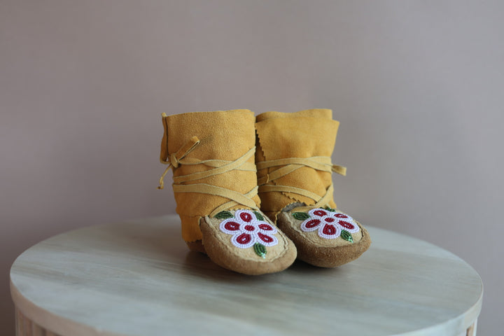 Emily J. Infant Moose Hide Wraparounds