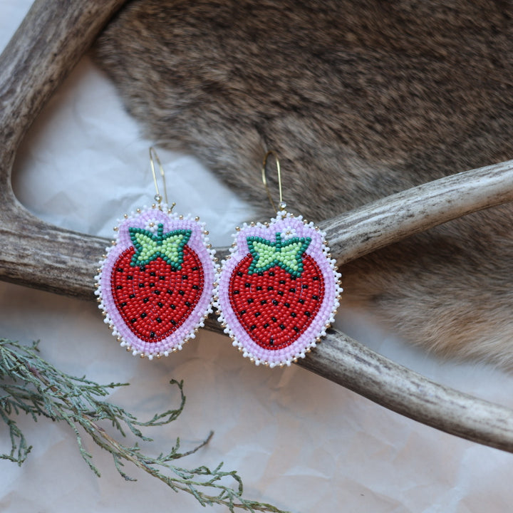 Keegan W. Strawberry Drop Earrings