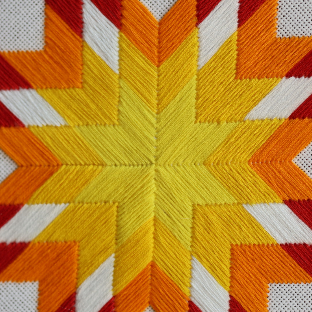 Janene A. Summer Themed Lone Star Quilt Embroidery Hoops