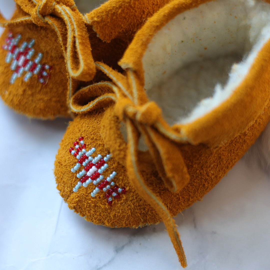 T. Sullivan 9-12mos Infant Red &amp; Blue Diamond Burst Ballerina Slipper