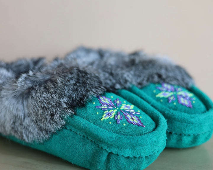 Ironstar Co. Green Moccasins With Burst Detail
