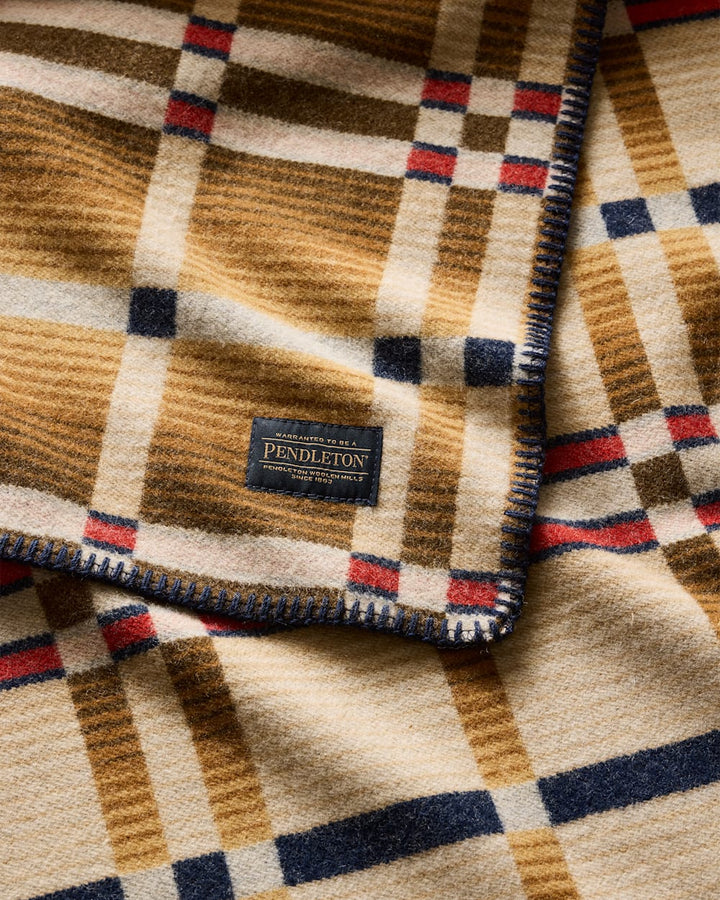 Pendleton Four Square Slide Mountain Throw Natural