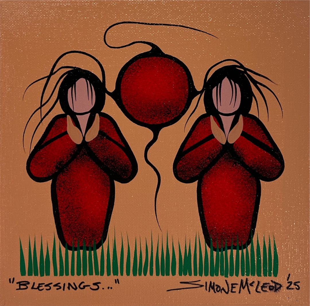 Simone McLeod 8"x8" Original Paintings (2025)