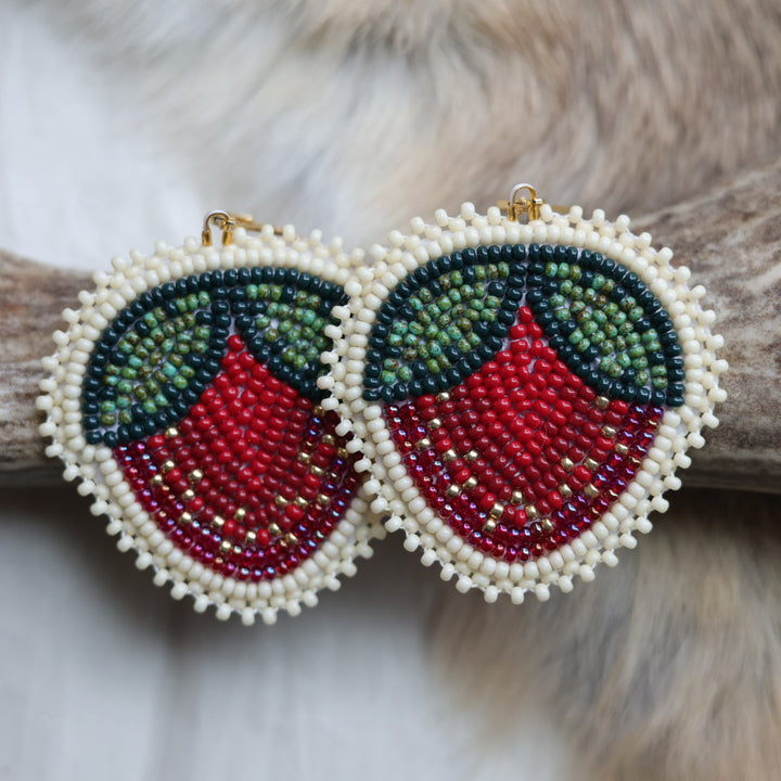 Keegan W. Heartberry Beaded Earrings