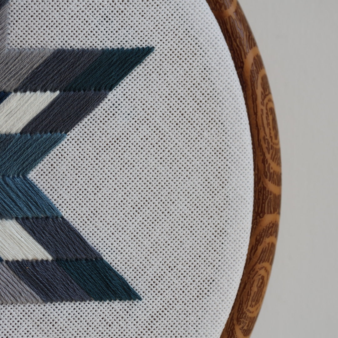 Janene A. Wintery Lone Star Quilt Embroidery Hoops