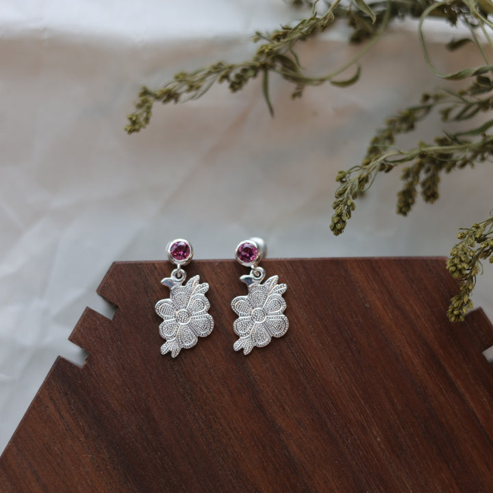 Medicine Bear Arts Kookums Beadwork Gemstone Earrings