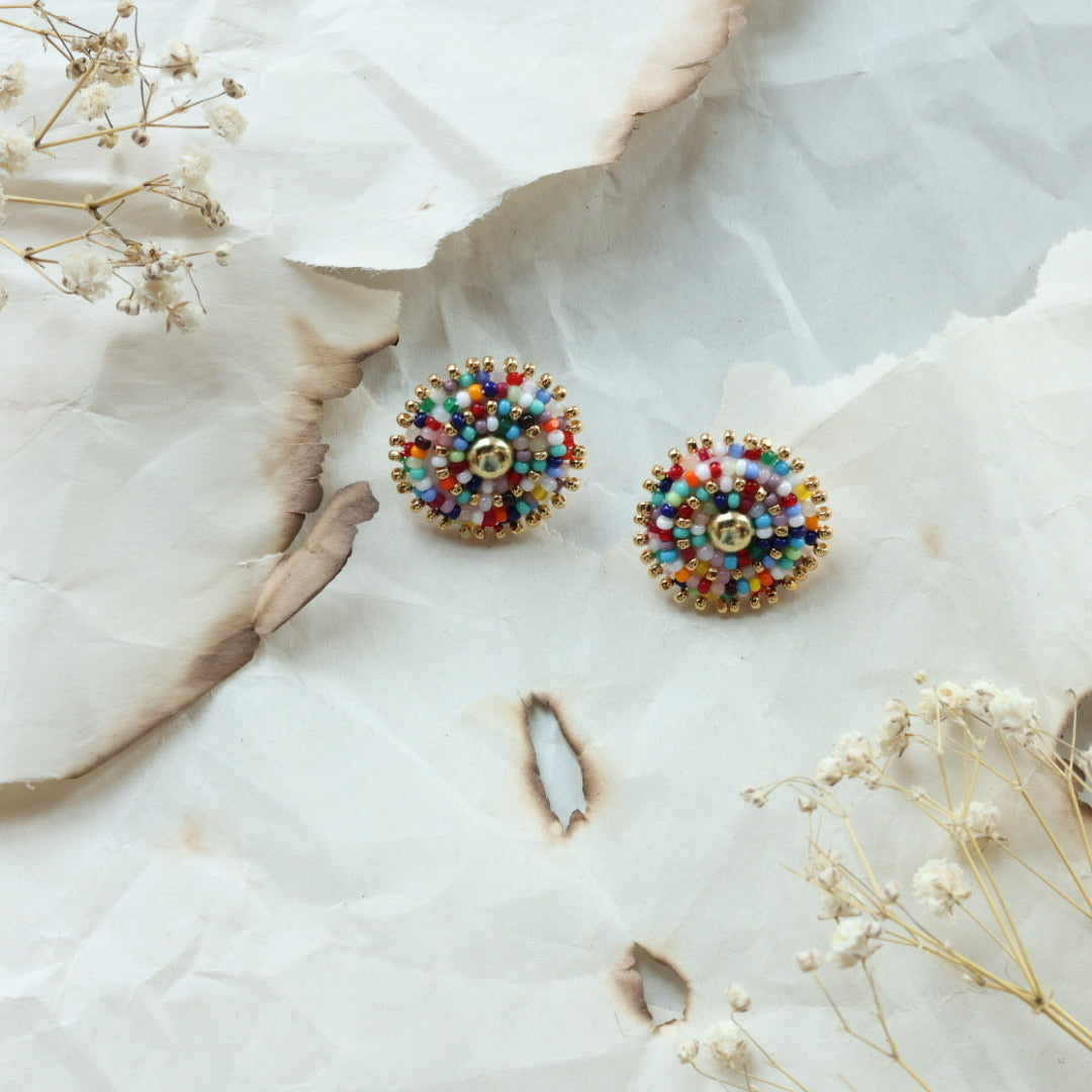 TLee Beads Large Beaded Studs