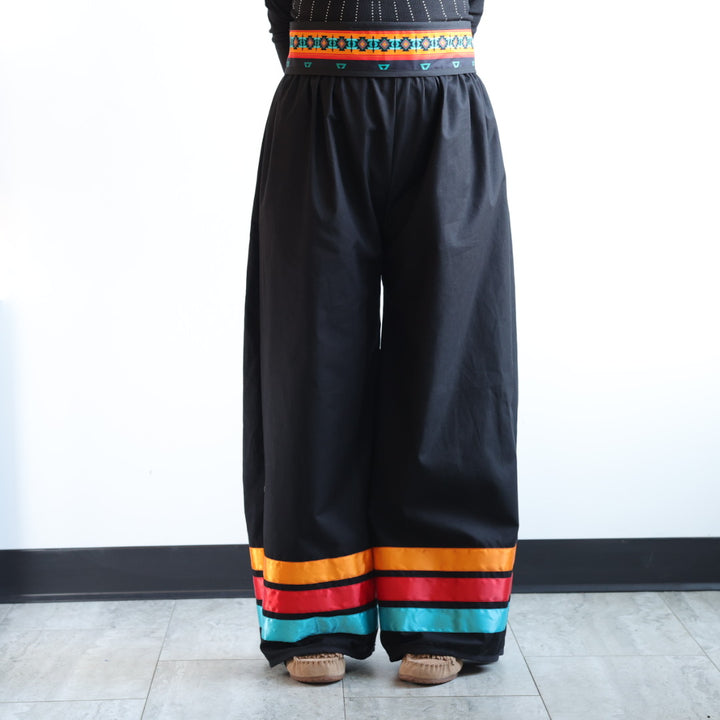 Phoenyx Designs Turquoise & Orange Geometric Ribbon Pants & Belt