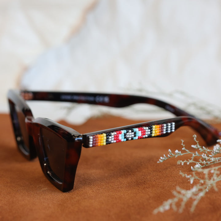 Rebelina Cateye Beaded Sunglasses