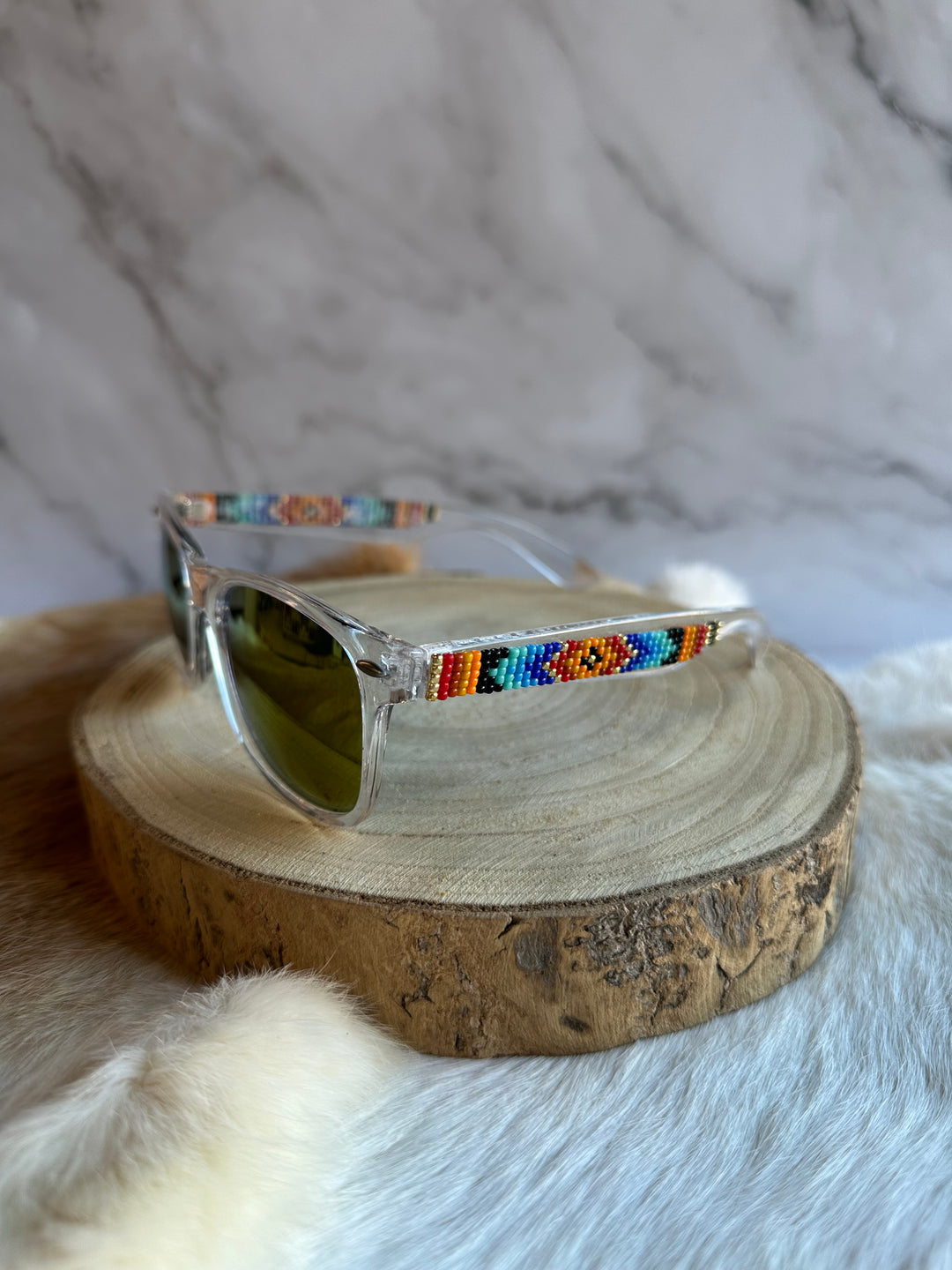 Rebelina Wayfarer Beaded Sunglasses