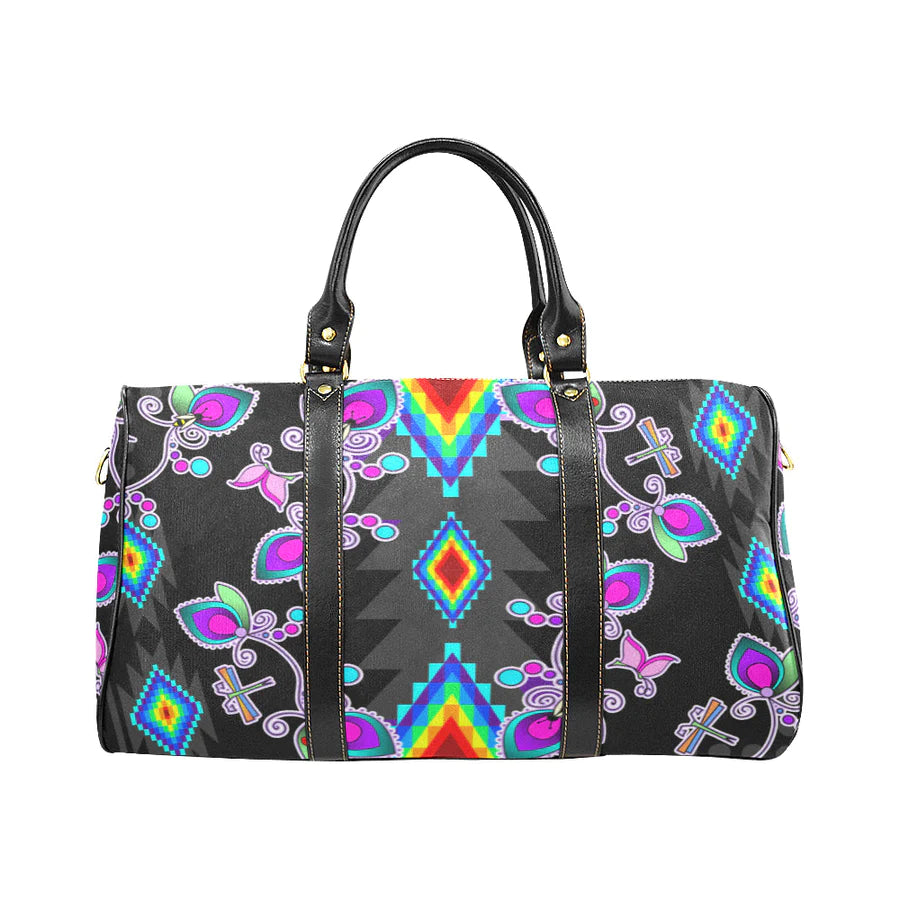 Native Anthro Floral Black Classic Travel Bag