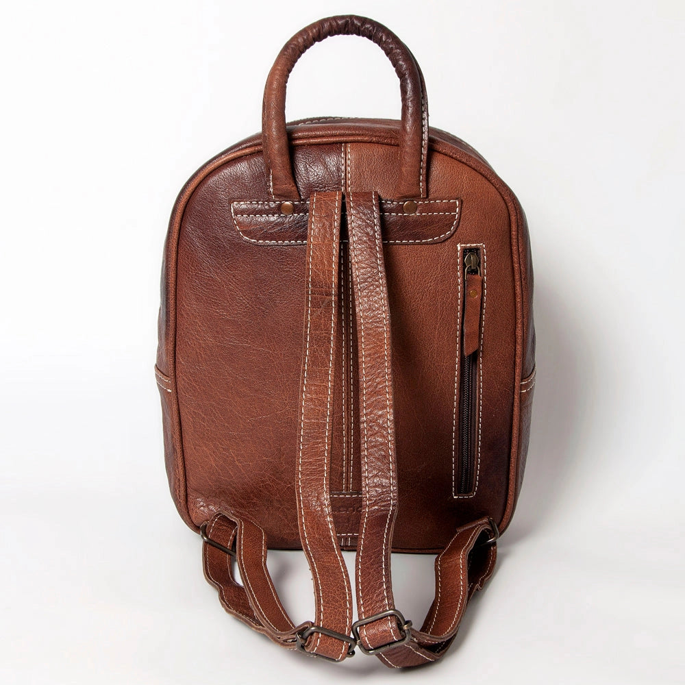 LS Western Genuine Leather Backpack