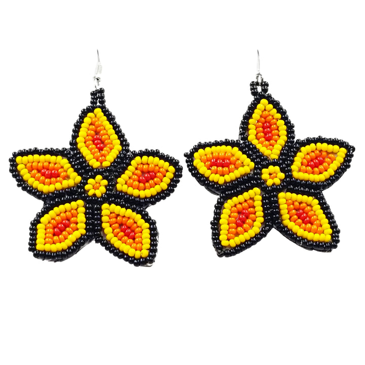 Tribal Roots Floral Medallion Earrings