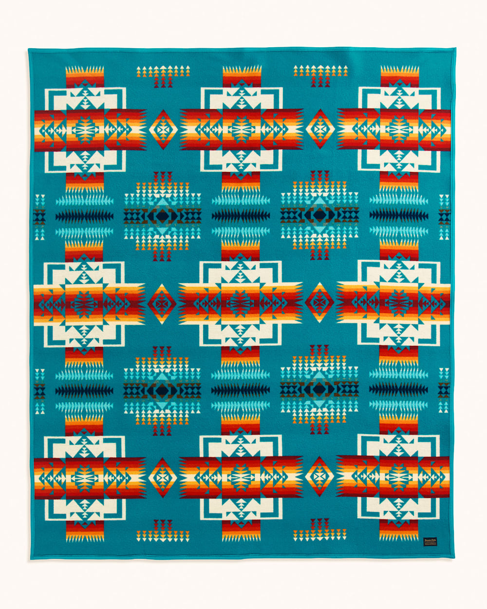 Pendleton Bright Turquoise Chief Joseph Jacquard Blanket