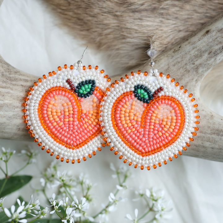 Keegan W. Peachy Beaded Earrings