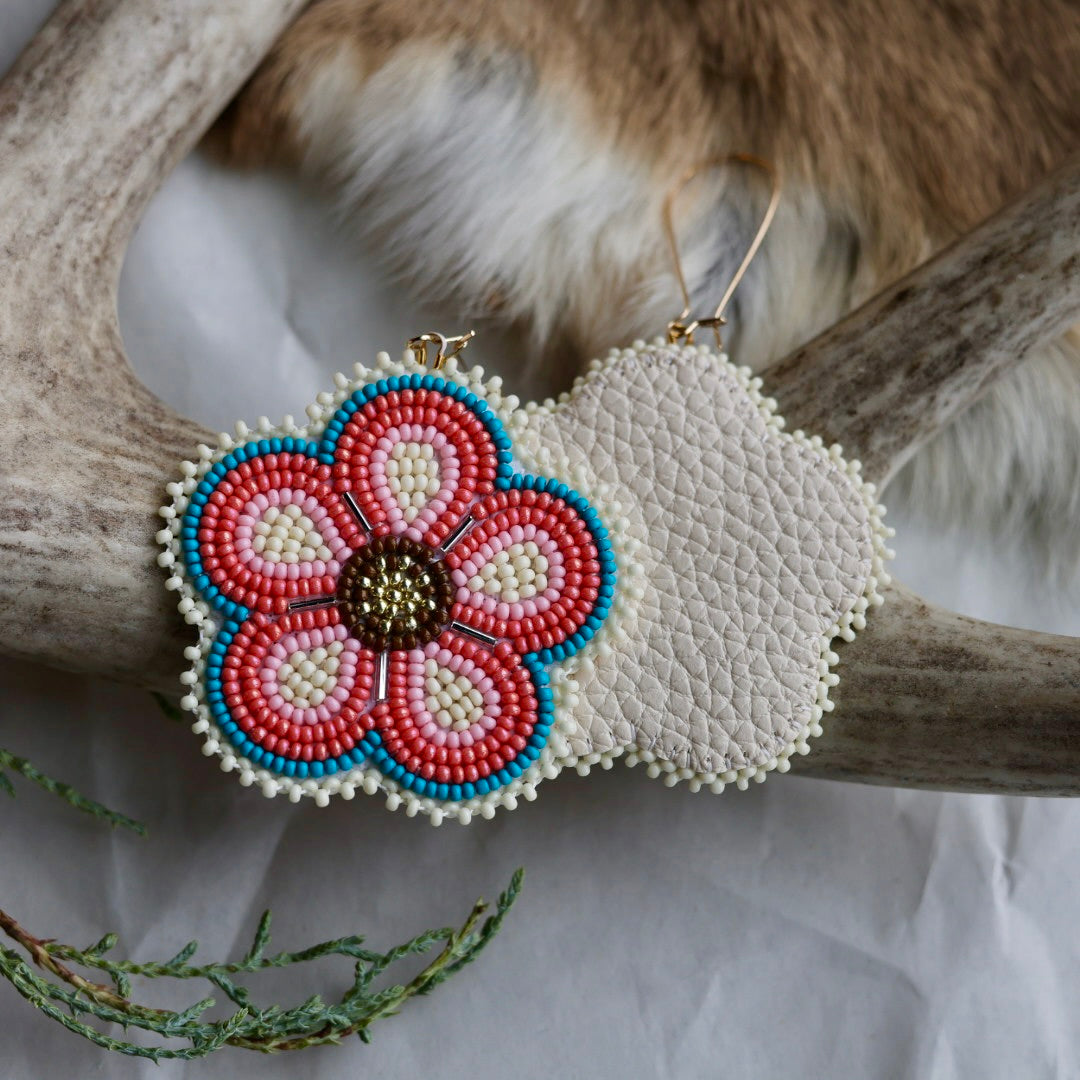 Keegan W. Five Petal Flower Earrings