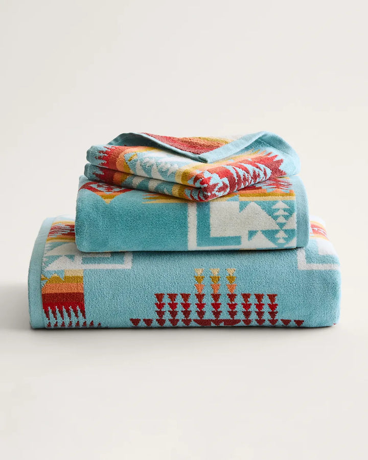 Pendleton Chief Joseph Aqua 3 Piece Towel Set