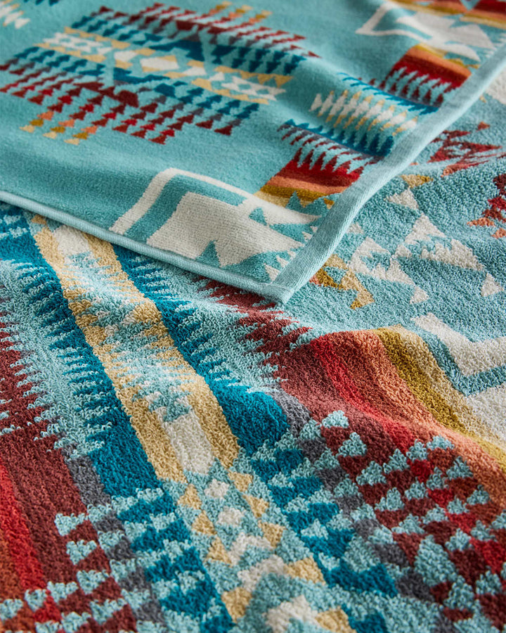 Pendleton Chief Joseph Aqua 3 Piece Towel Set