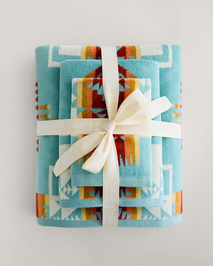 Pendleton Chief Joseph Aqua 3 Piece Towel Set