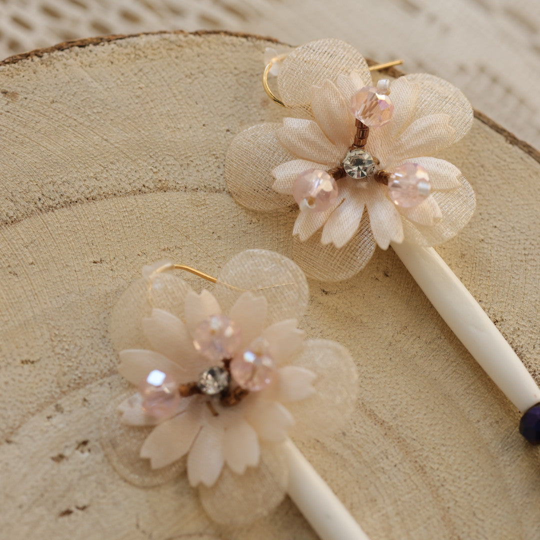 Vibes & a Vision Bison Bone Flower Earrings