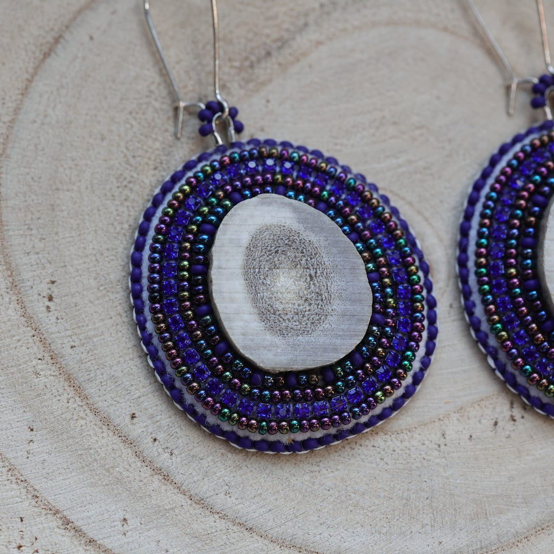 Feline Fancy Eh Ancestral Antler Beaded Earrings