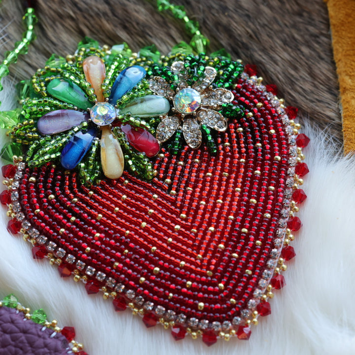 Mercedes G. Strawberry Blossom Necklace & Earrings