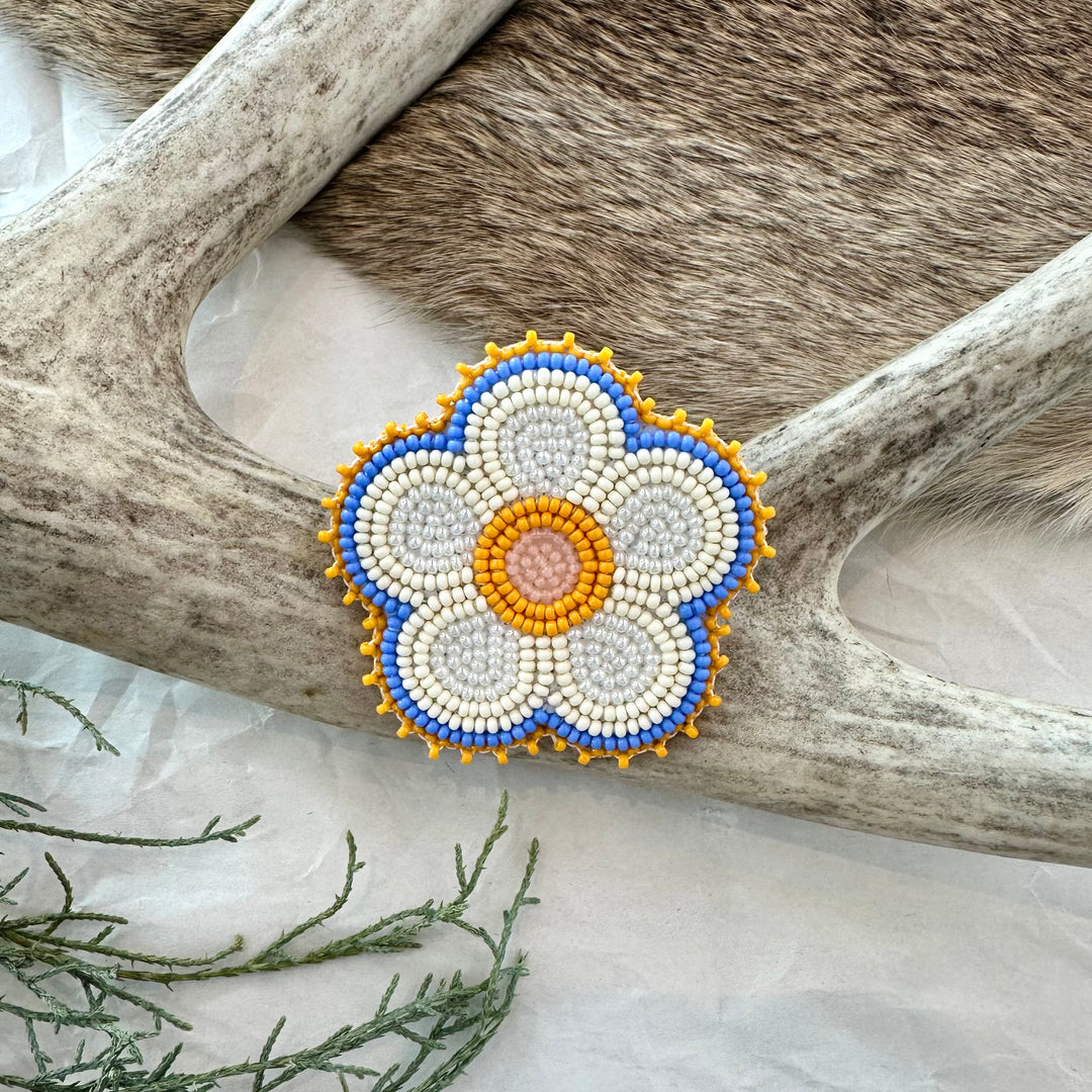 Keegan W. Beaded Flower Pins