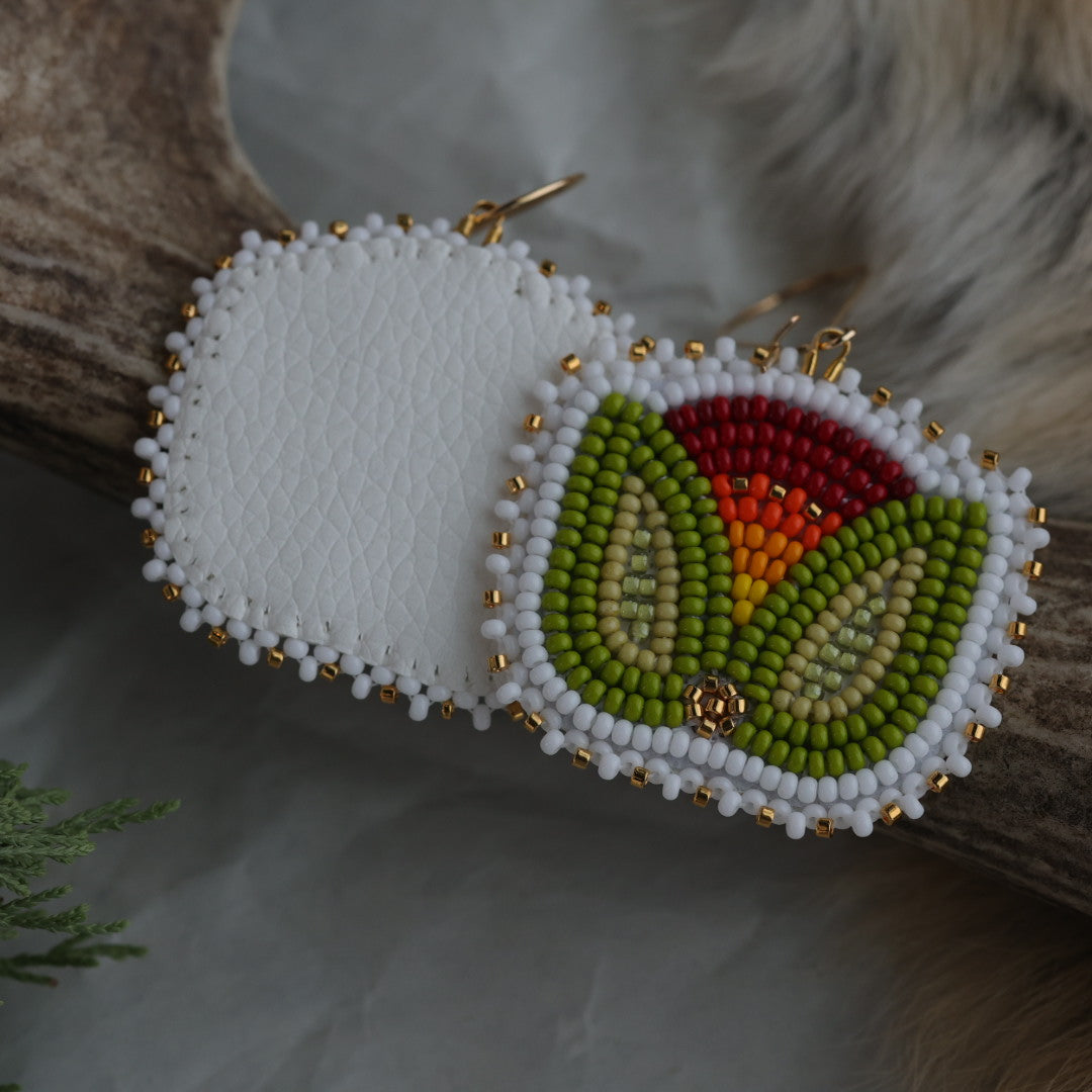 Keegan W. Tulip Beaded Earrings