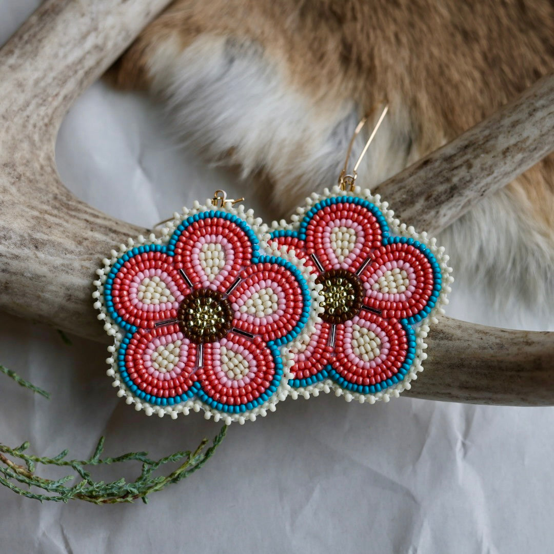 Keegan W. Five Petal Flower Earrings