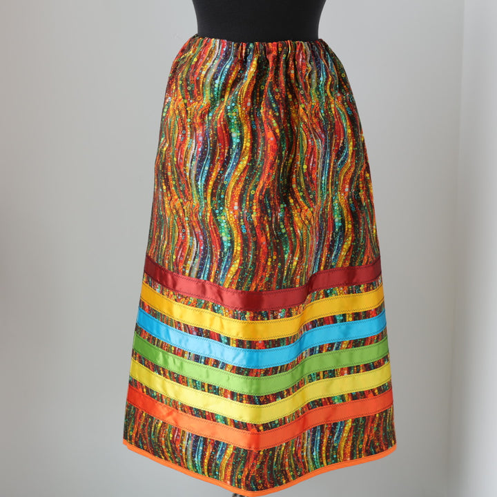 Vi's CREE-ations Wavy Ribbon Skirt