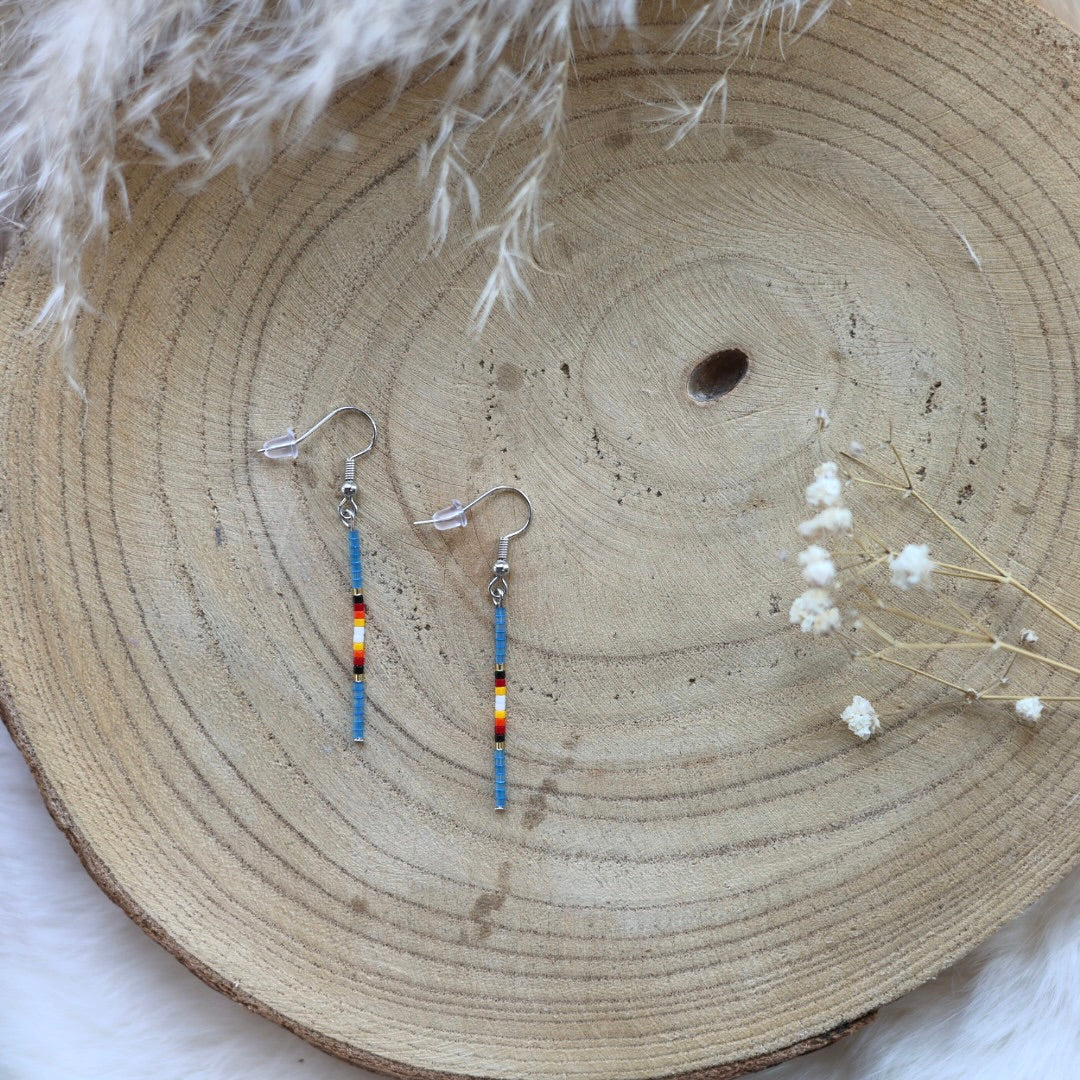 Sophie's Creations Simple Single-Strand Beaded Earrings