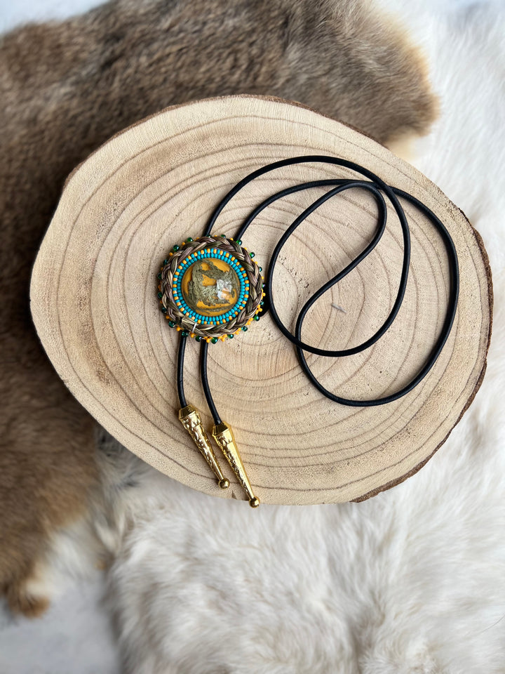 Katawashishin Beaded Medicine Bolo Ties