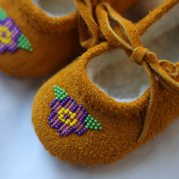 T. Sullivan Toddler 7 Purple Flower Ballerina Slipper