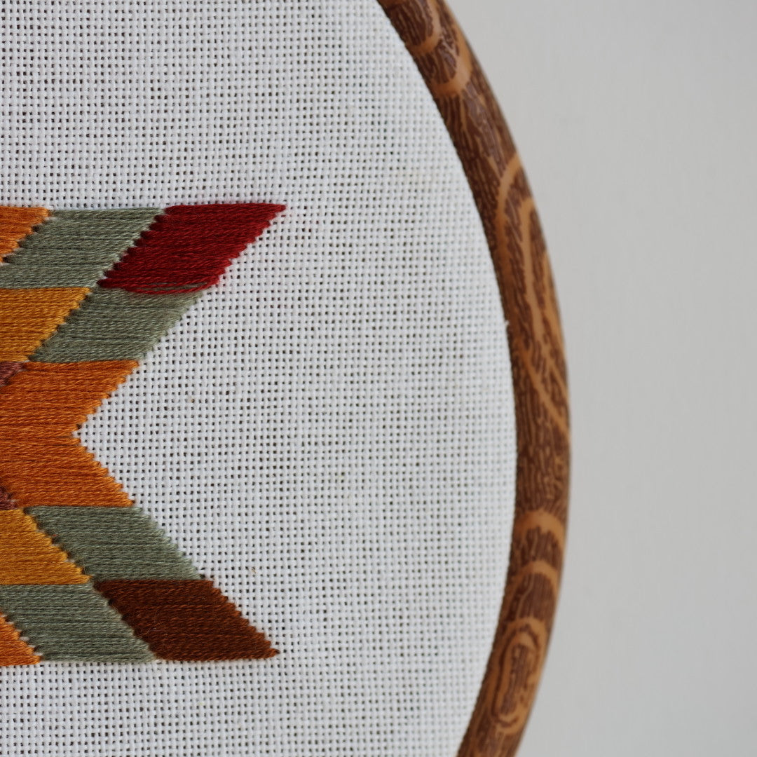 Janene A. Autumnal Lone Star Quilt Embroidery Hoops