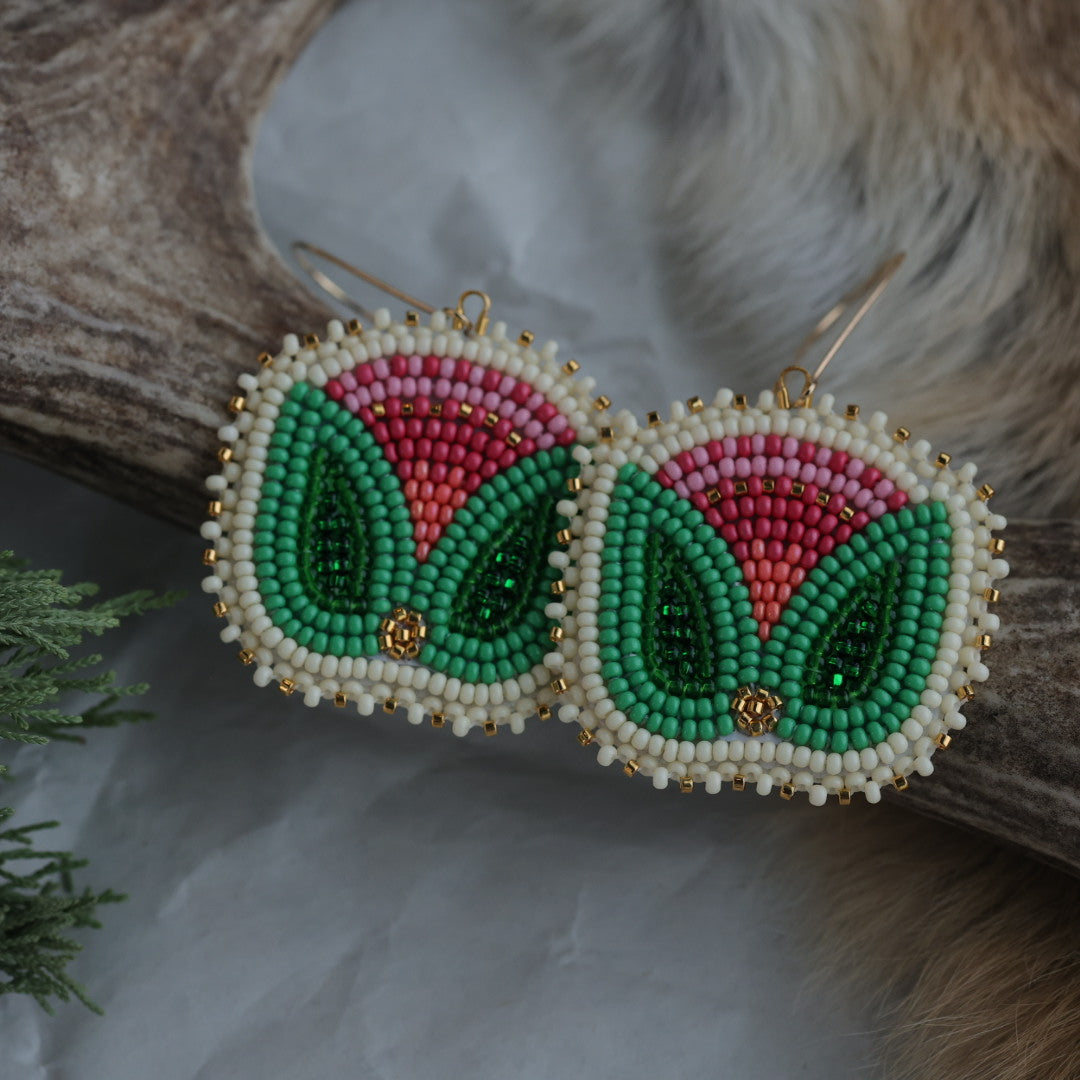 Keegan W. Tulip Beaded Earrings