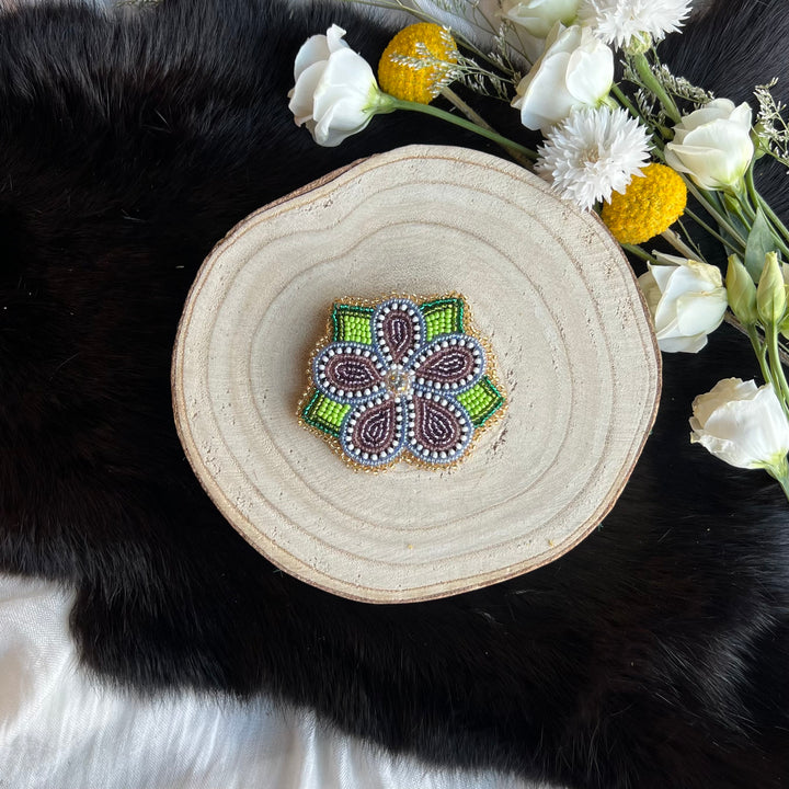 Ironstar Co. Beaded Floral Pins