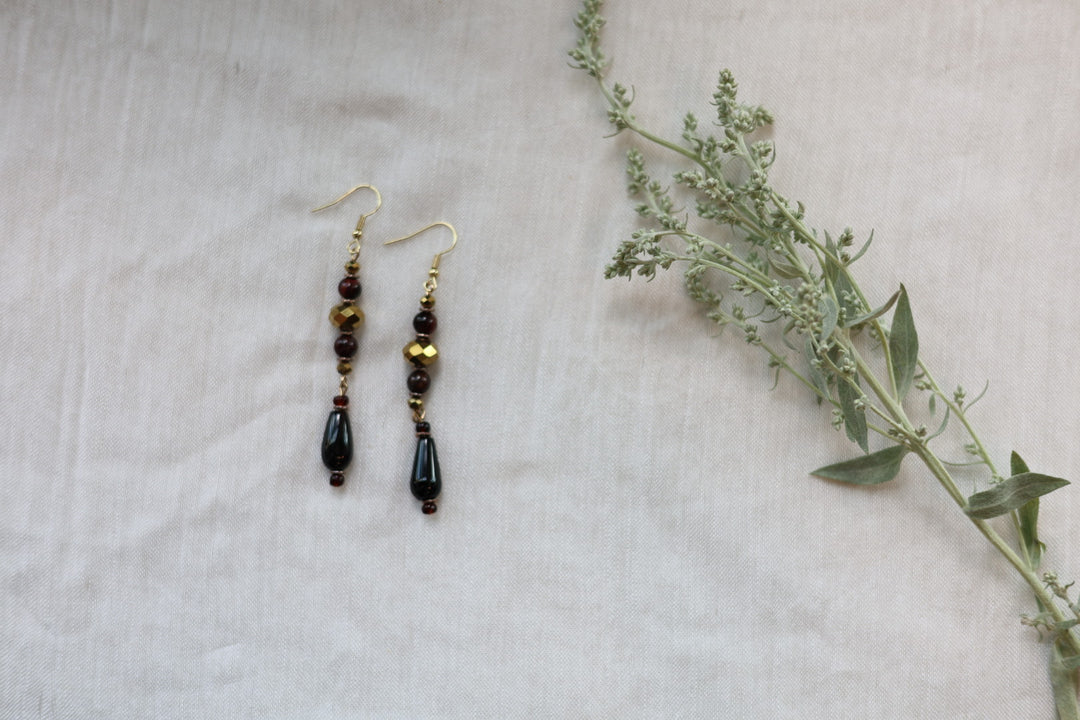 Helen H. Semi Precious Bead Earrings Assorted