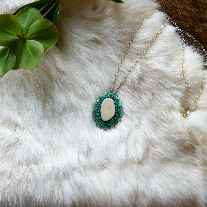 Mercedes G. Antler Earrings & Necklace