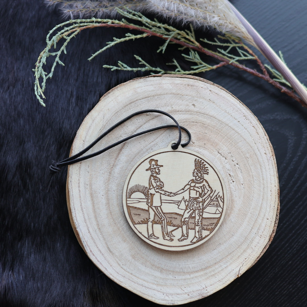 Pimâcihisowin Treaty Medal Emblem Hanging Ornament