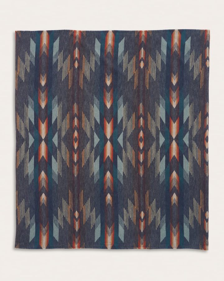 Pendleton Denim Wyeth Falls Organic Cotton Throw Gift Set