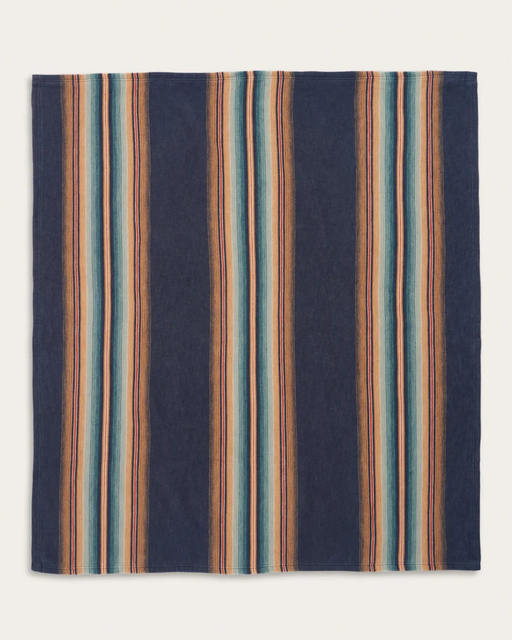 Pendleton Denim Wyeth Falls Organic Cotton Throw Gift Set