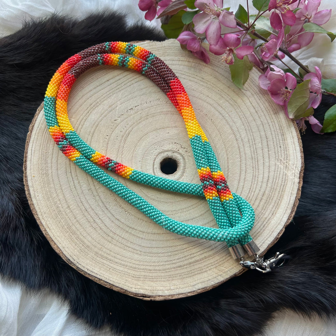 Ironstar Co. Peyote Beaded Neck Lanyard
