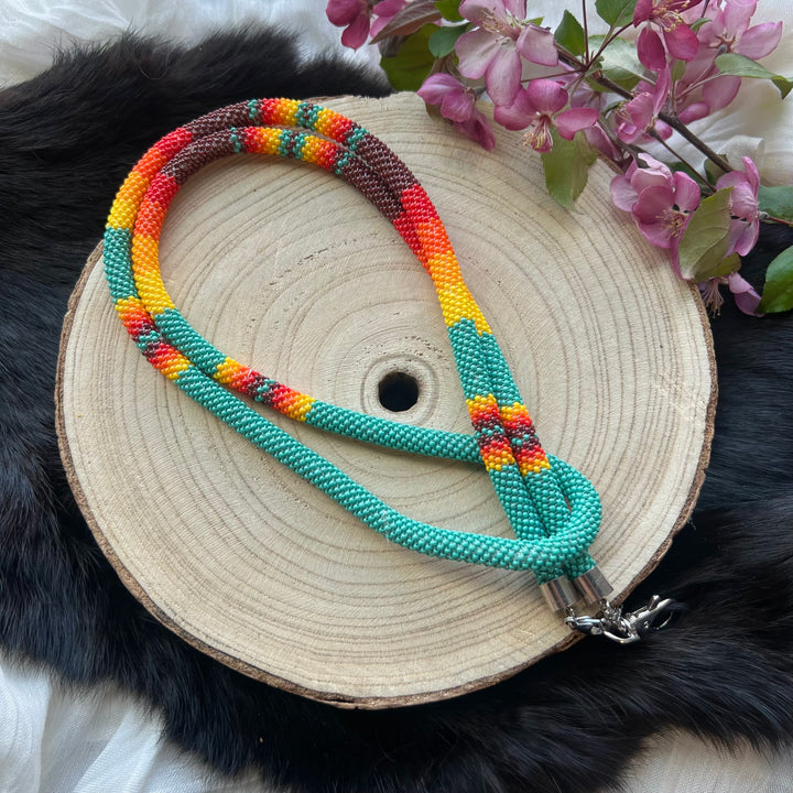 Ironstar Co. Peyote Beaded Neck Lanyard
