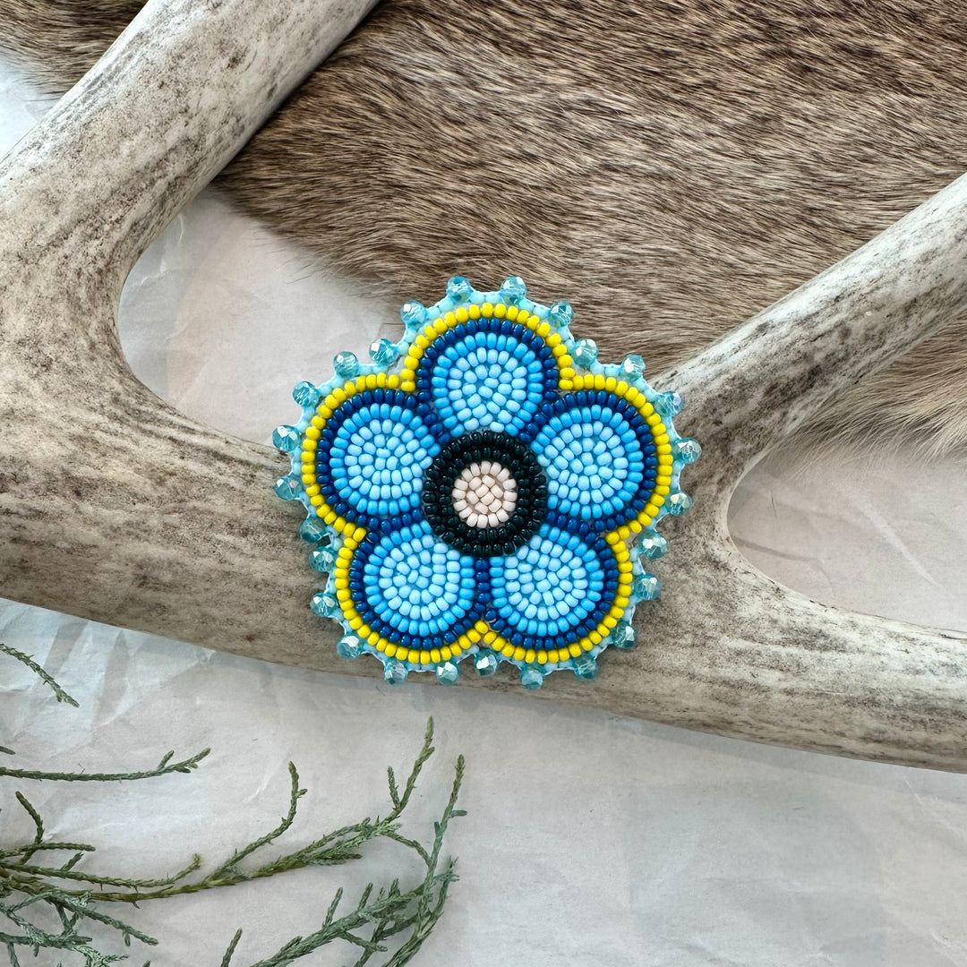 Keegan W. Beaded Flower Pins
