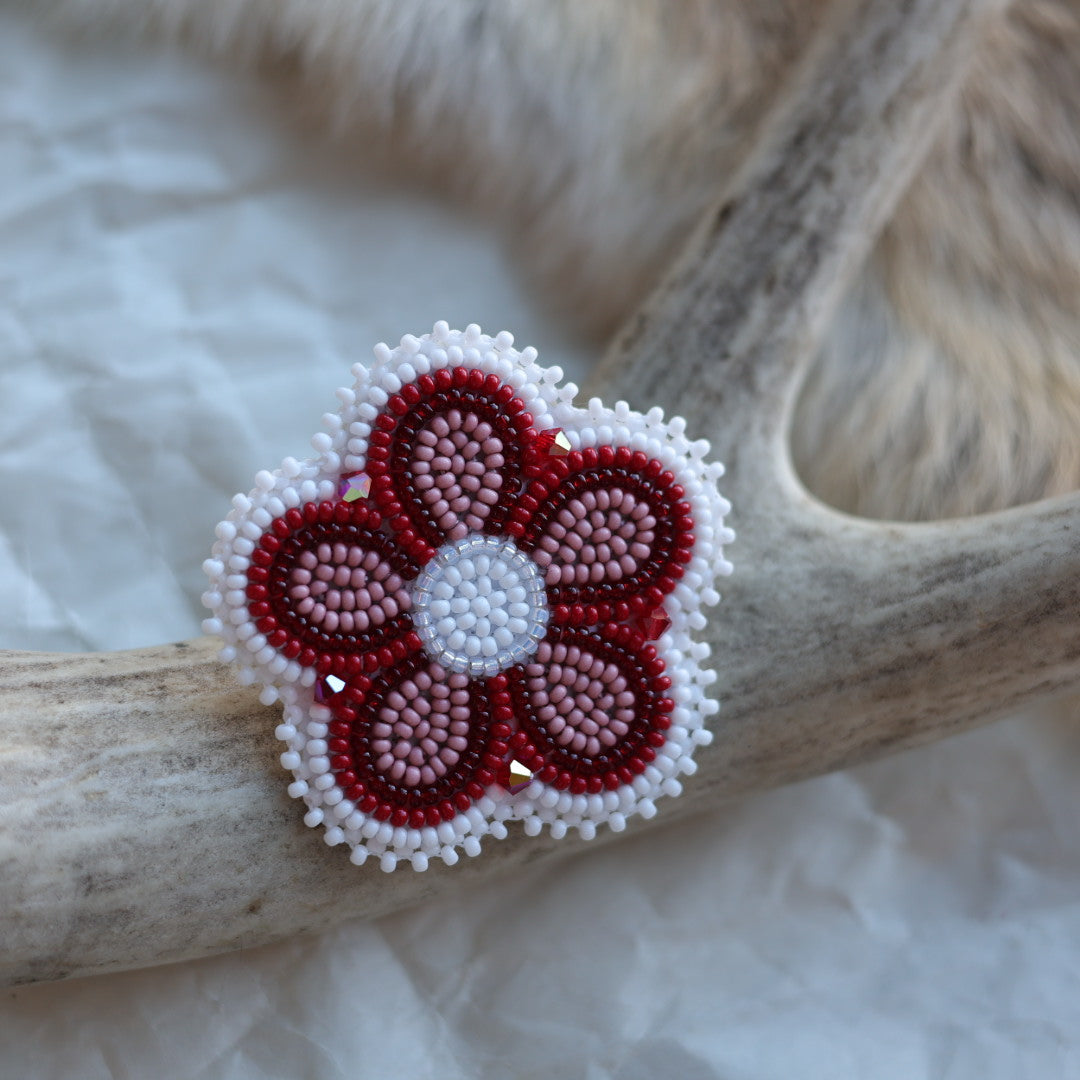 Keegan W. Beaded Flower Pins