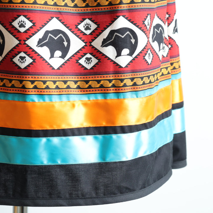 Phoenyx Designs Blue & Orange Ribbon Skirt & Belt