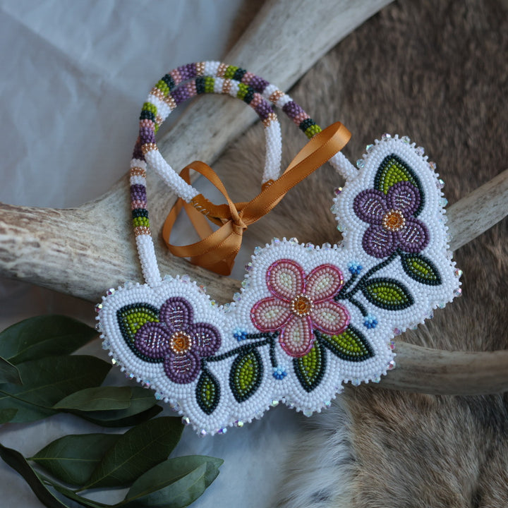 Keegan W. Beaded Floral Necklace