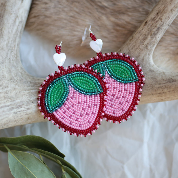 Keegan W. Heartberry Beaded Earrings