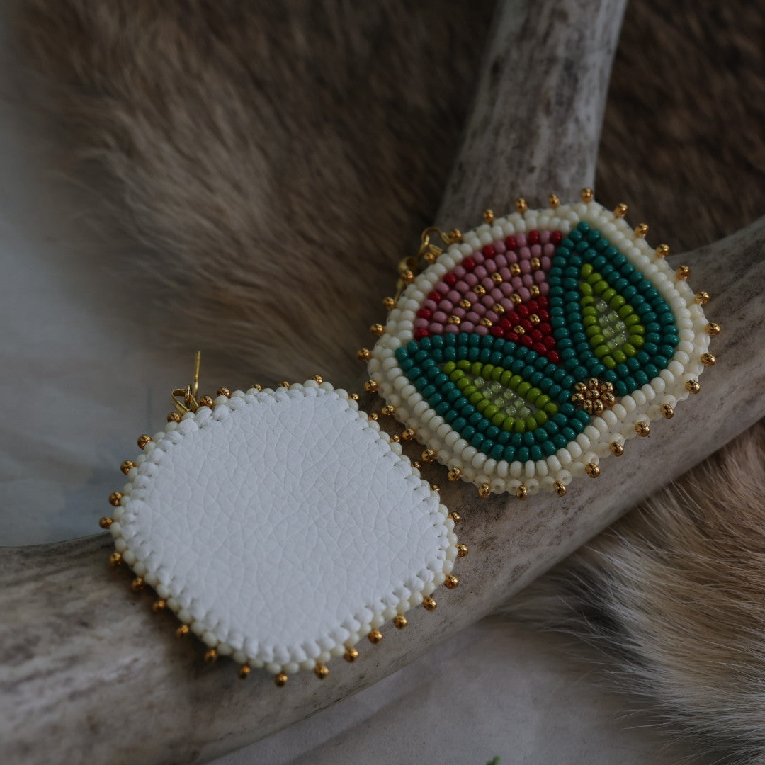 Keegan W. Tulip Beaded Earrings